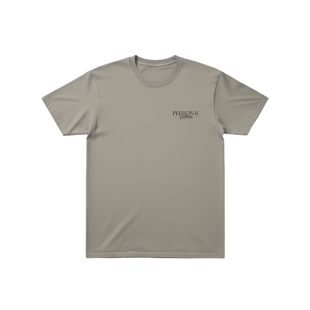 Gallery Tee in Sandstone Front