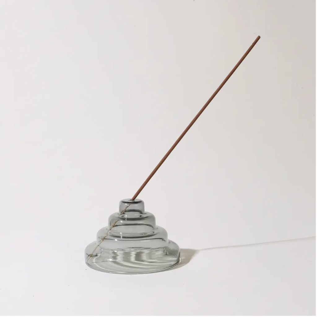 Glass Incense Holder in Ash